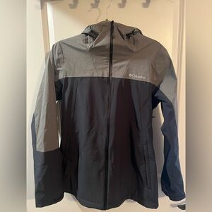 Columbia Black and Grey Rain Jacket